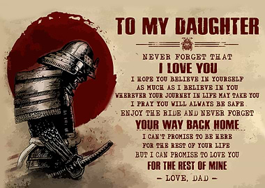SAMURAI DAD TO DAUGHTER