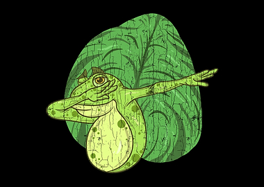 Dabbing Frog Funny Graphic