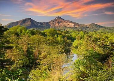 A distant view of the volc