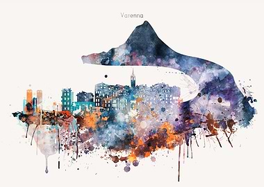 Varenna Italy Skyline