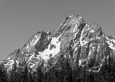 Grand Tetons in Black