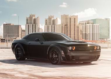Black Dodge Challenger RT