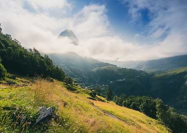 Summer Mountain Landscape