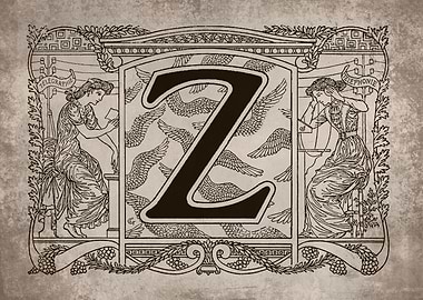 Vintage Alphabet Z