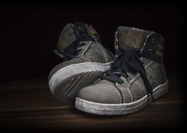 Worn shoes