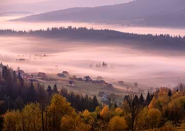 Autumn mountain landscape