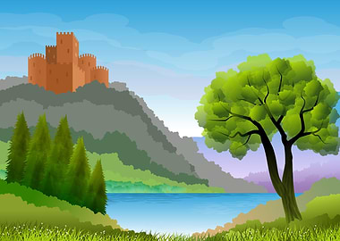 Hazy artwork of Landscapes