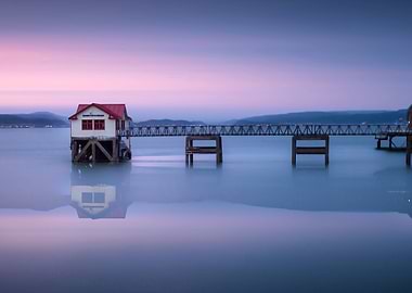 Mumbles pier and lifeboat