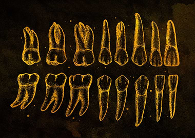 Teeth Diagram Gold