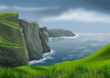 Views of the sea from land