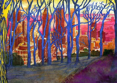 Surreal Montreal Trees