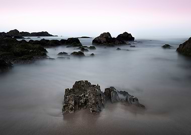 High latitude pink sky