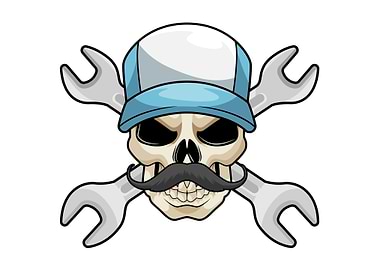 Skull Mechanic Wrench