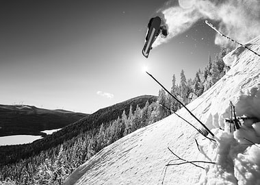 Snowboarder East Coast Pow