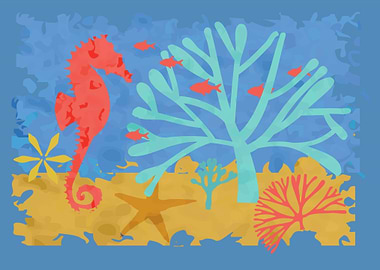 Seabed Underwater Scene