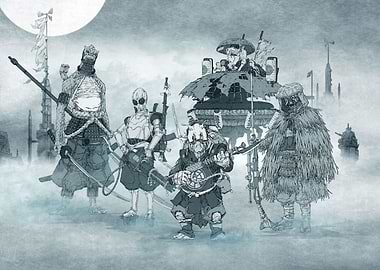 Characters sequence grey