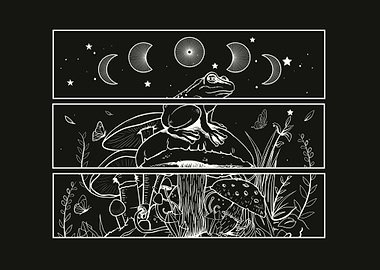 Cottagecore Frog Occult