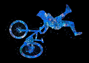 Downhill bike freestyle