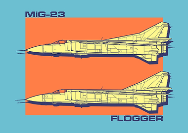 MiG23 Flogger Poster
