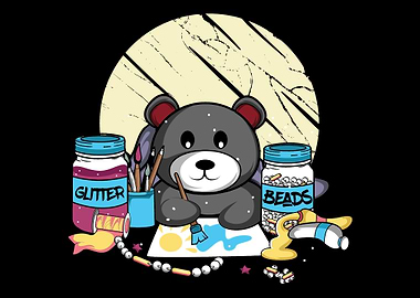 Cute Glitter Paint Craftsm