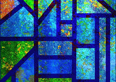 Art Deco Glass Mosaic