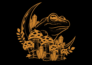 Cottagecore Frog Occult