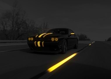 Black Dodge Challenger