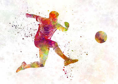 man soccer football player