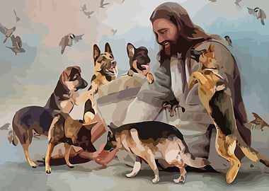 God surrounded by German S