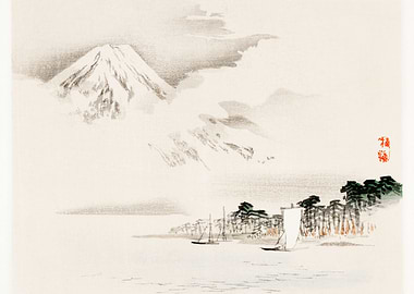 Mt Fuji watercolours