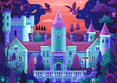 Fairytale Castle in Forest