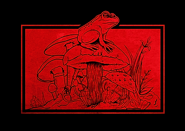 Cottagecore Aesthetic Frog