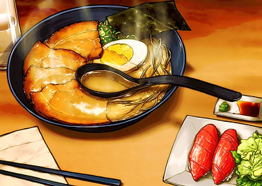 Ramen japanese food