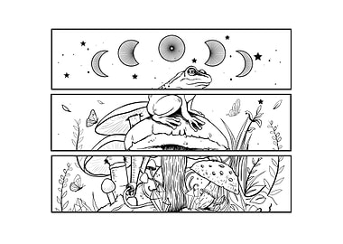 Cottagecore Aesthetic Frog