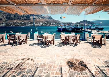 Travel to a Greek island