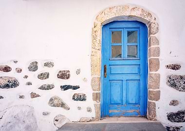 Blue door, Greek Island