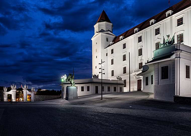 Bratislava Castle At Night