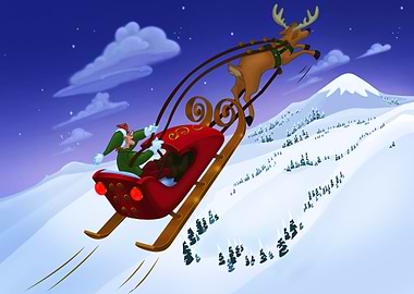 Brent steals Santas sled