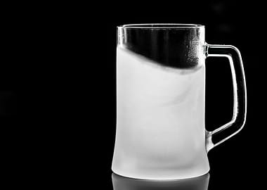 Frosted beer mug