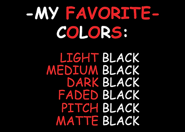 Favorite Colours Emo or Go