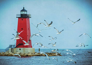 Manistique Red Lighthouse