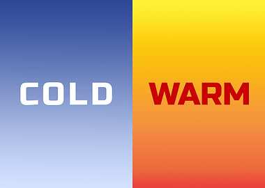 Gradient contrast coldwarm