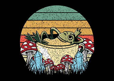 Cottagecore Vintage Frog