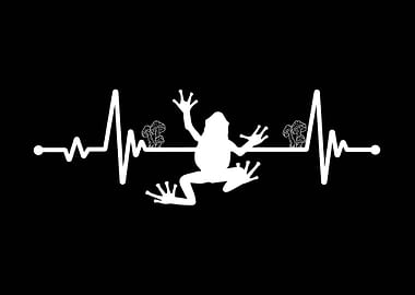 Cottagecore Frog Heartbeat