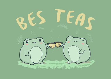 Cottagecore Toad Frog Tea