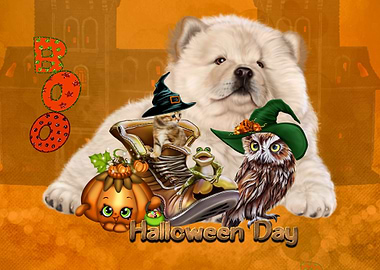 Cute halloween friends