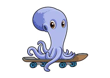 Octopus Skater Skateboard