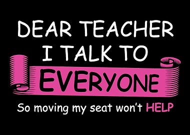 Talk Move Seat Funny Stude