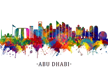 Abu Dhabi UAE Skyline