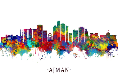 Ajman UAE Skyline